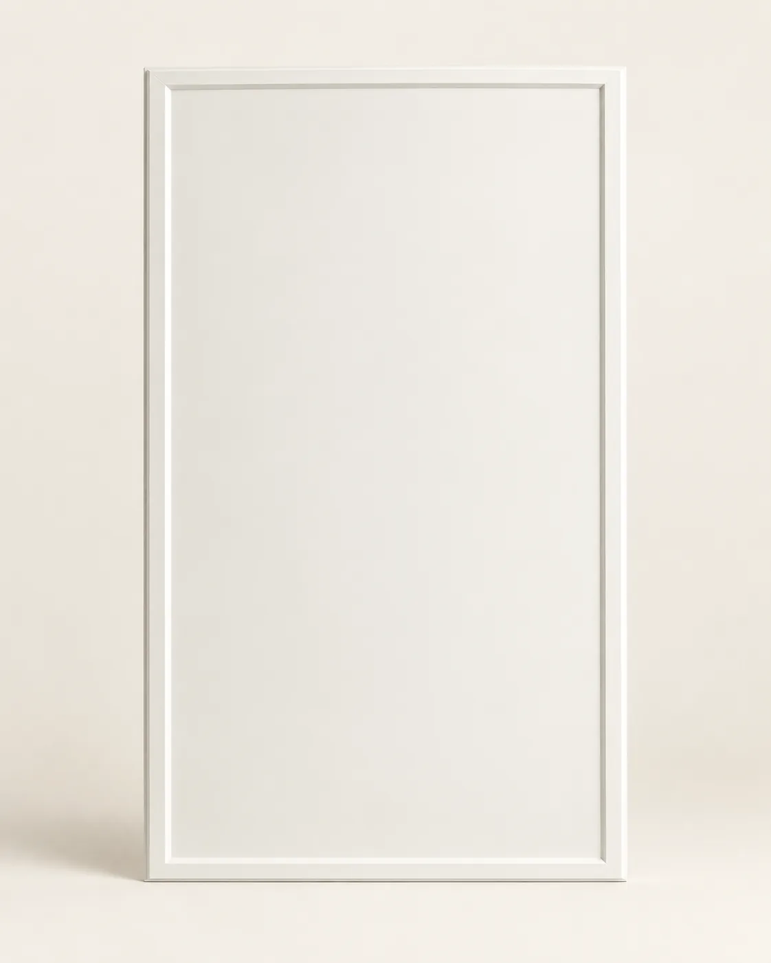 Slim edge frame cabinet front