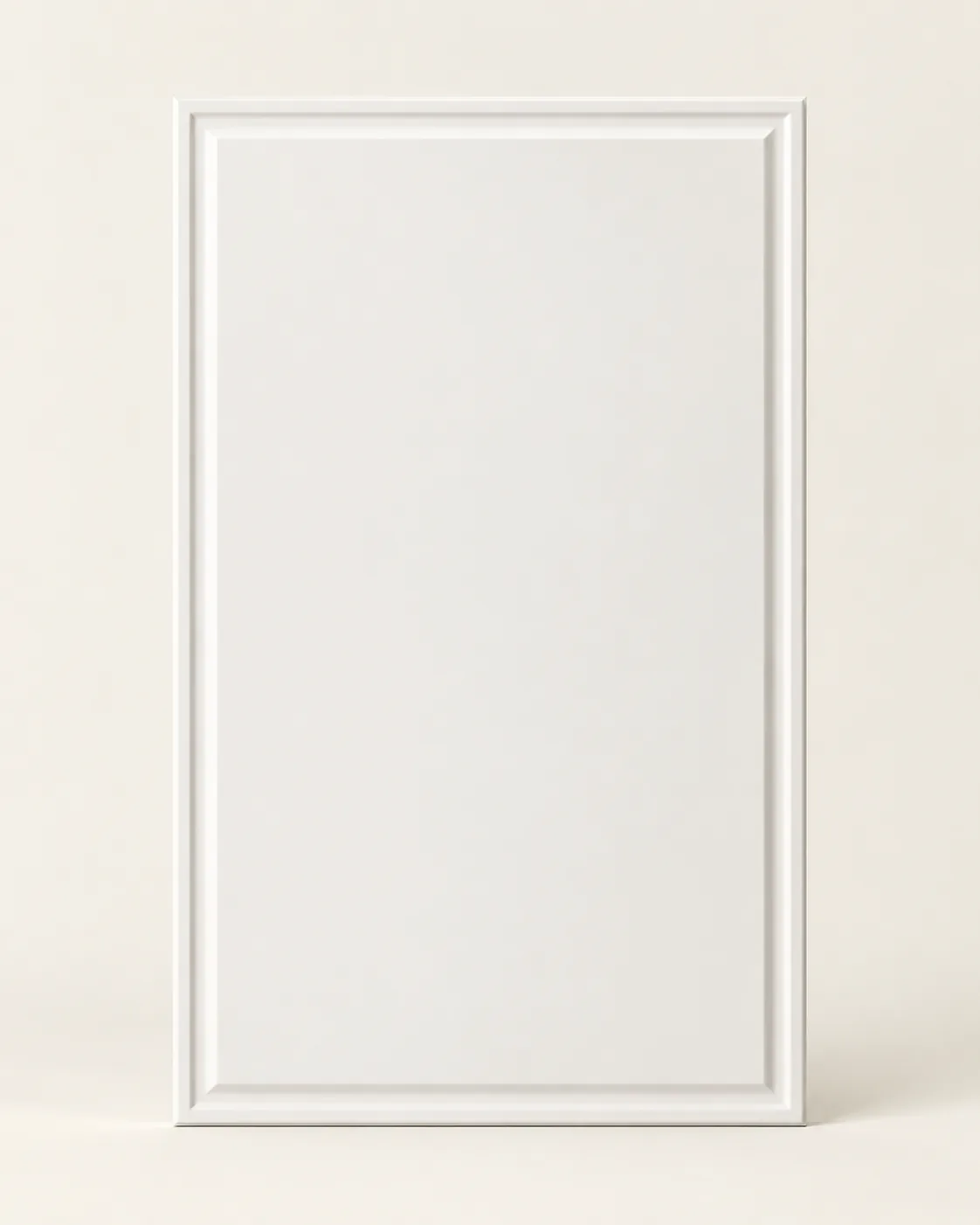 Moulded edge frame cabinet front
