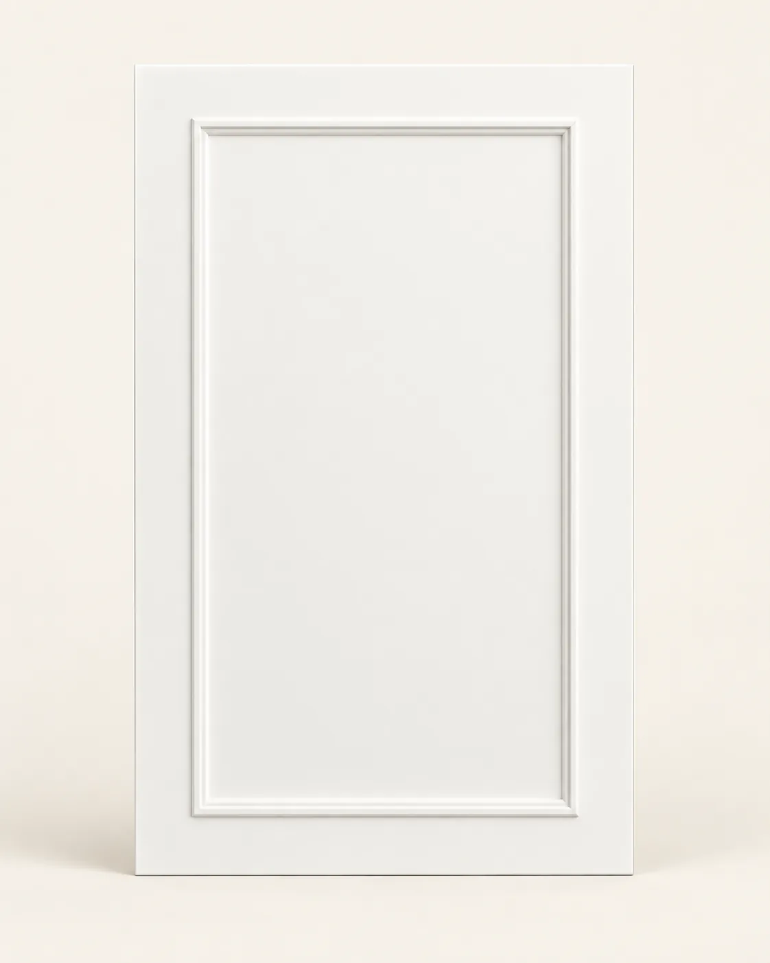 Recessed panel cabinet front