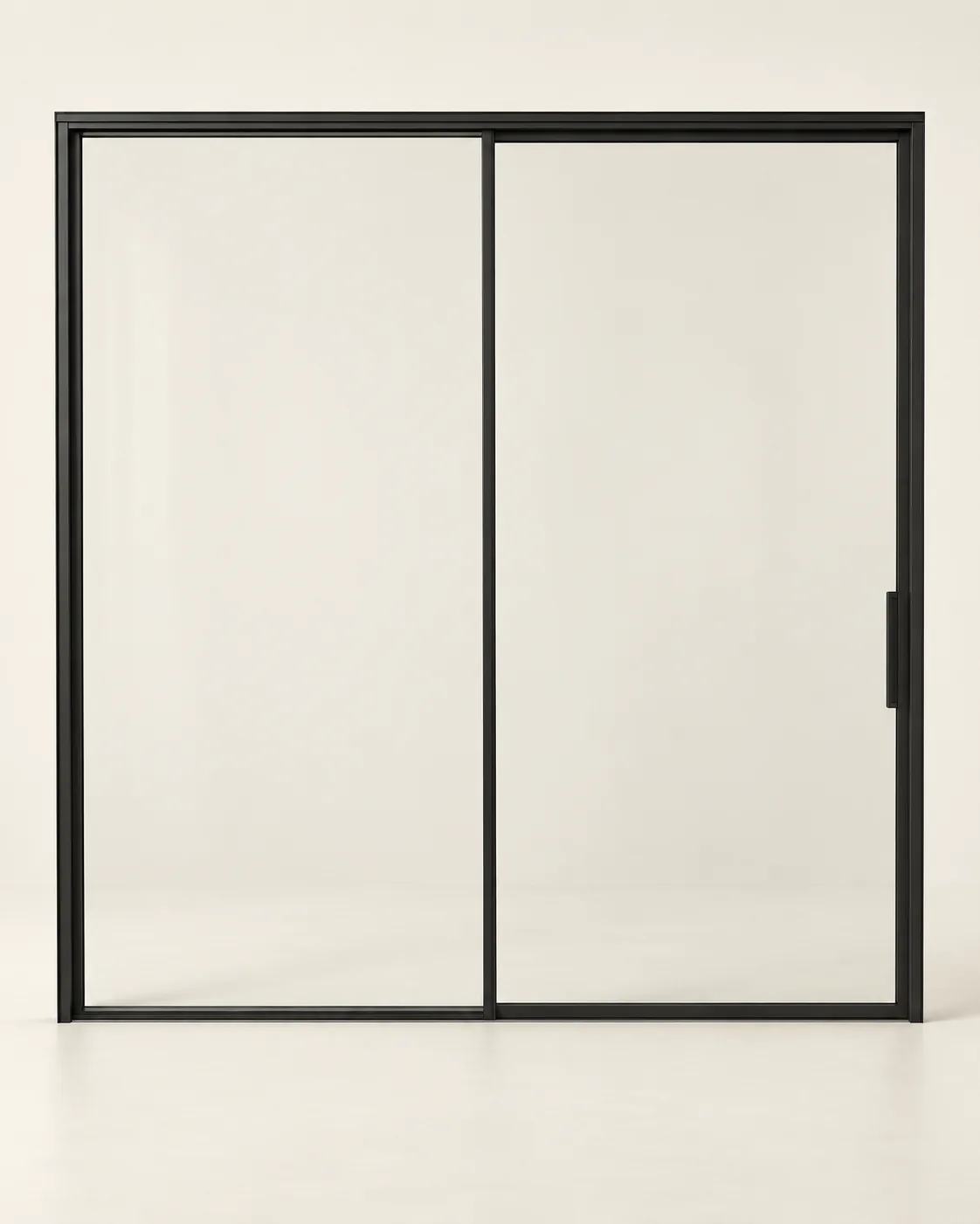 Minimalist sliding door · 2 panels