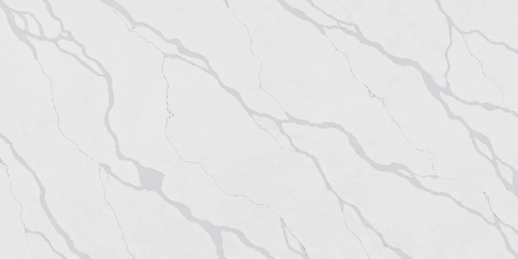 S514 Sophie White quartz slab, full slab