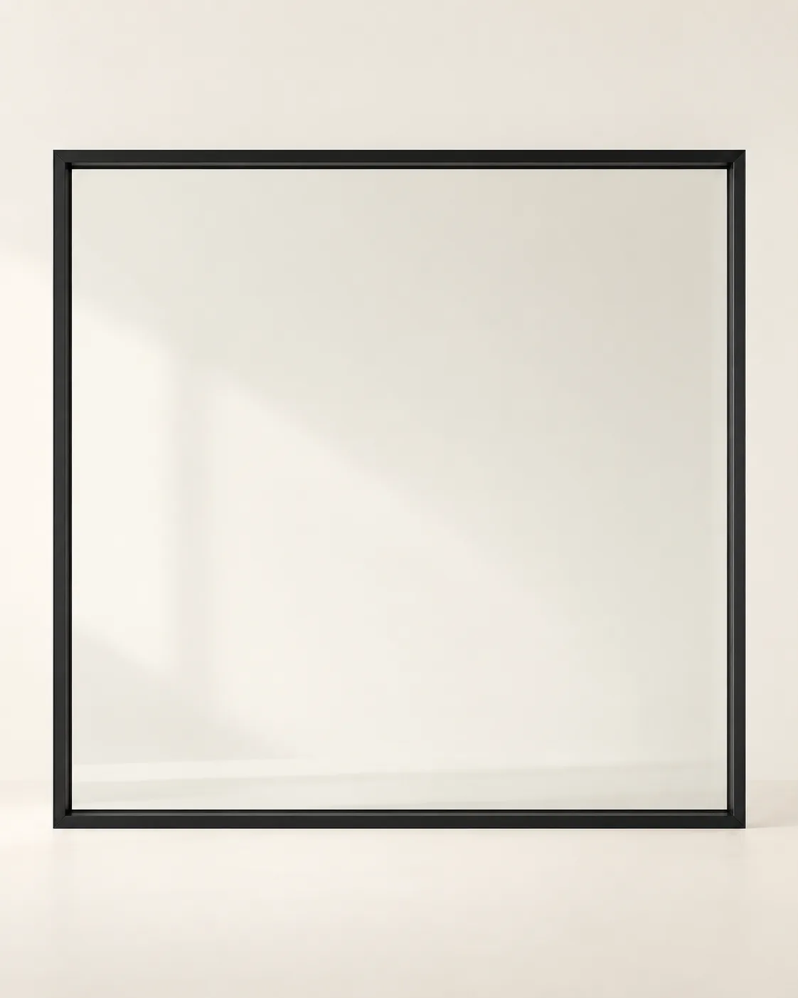 Series 83 Fixed window, front elevation, black frame